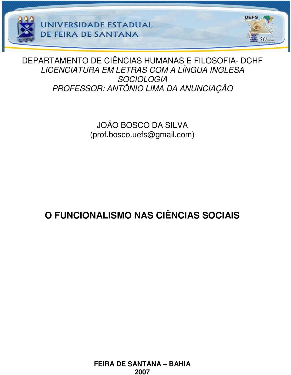 LIMA DA ANUNCIAÇÃO JOÃO BOSCO DA SILVA (prof.bosco.uefs@gmail.