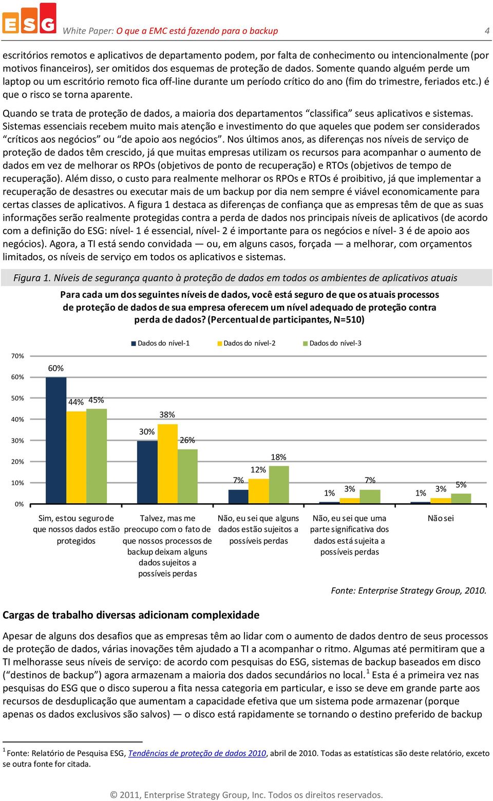 ) é que o risco se torna aparente. Quando se trata de proteção de dados, a maioria dos departamentos classifica seus aplicativos e sistemas.