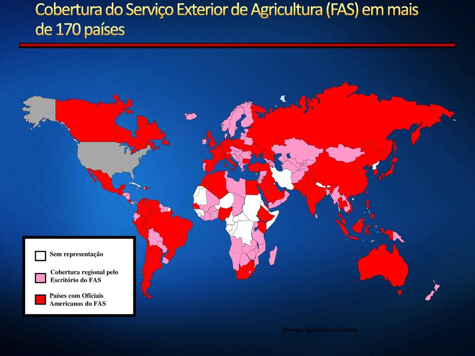 Países com Oficiais Americanos