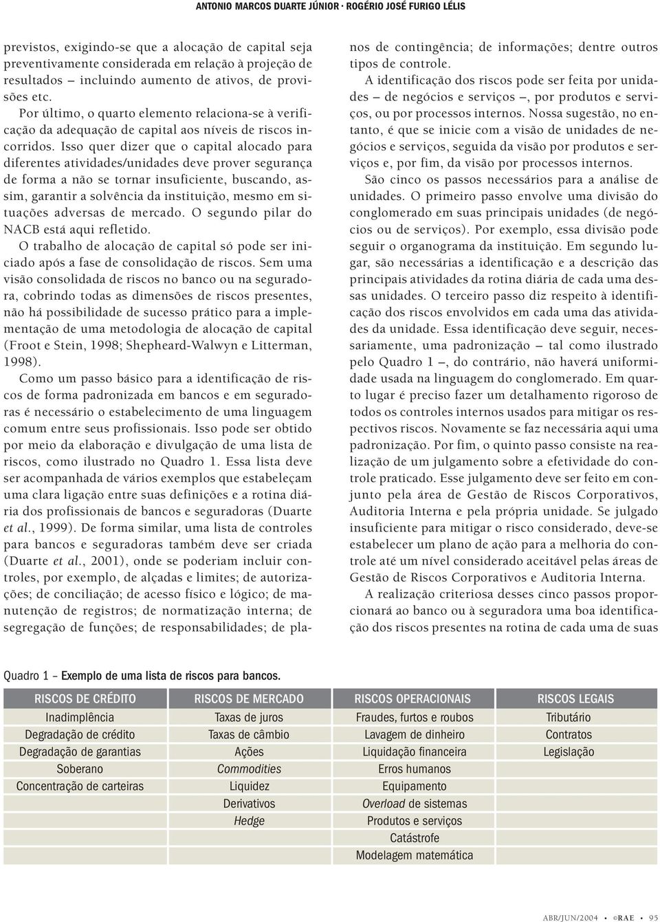 Isso quer dizer que o capital alocado para diferentes atividades/unidades deve prover segurança de forma a não se tornar insuficiente, buscando, assim, garantir a solvência da instituição, mesmo em