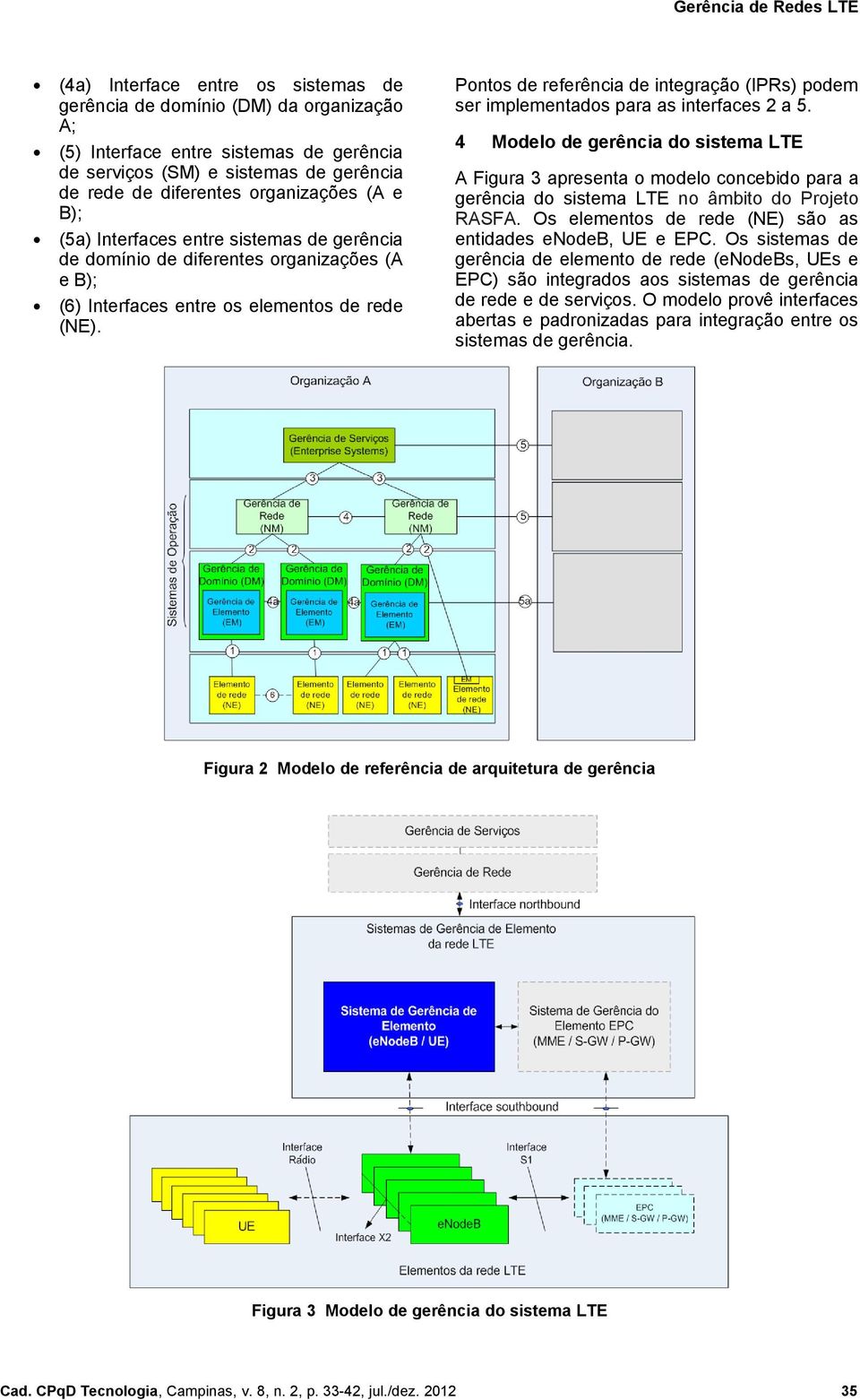 Pontos de referência de integração (IPRs) podem ser implementados para as interfaces 2 a 5.