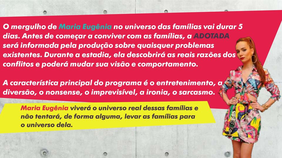 Durante a estadia, ela descobrirá as reais razões dos conflitos e poderá mudar sua visão e comportamento.