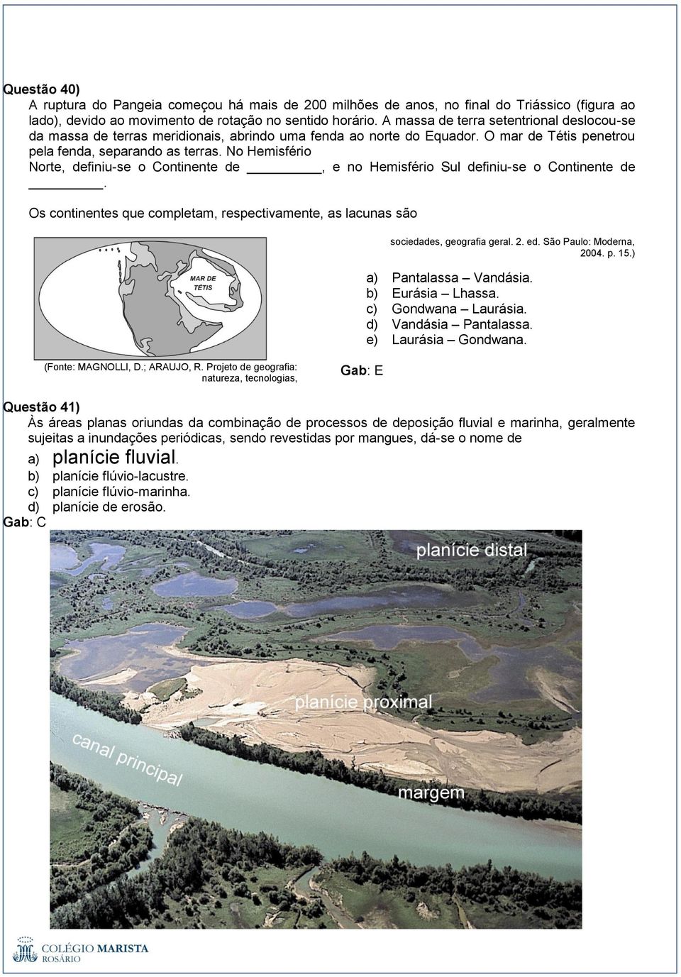 No Hemisfério Norte, definiu-se o Continente de, e no Hemisfério Sul definiu-se o Continente de. Os continentes que completam, respectivamente, as lacunas são sociedades, geografia geral. 2. ed.