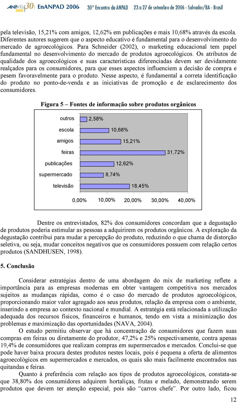 Para Schneider (2002), o marketing educacional tem papel fundamental no desenvolvimento do mercado de produtos agroecológicos.