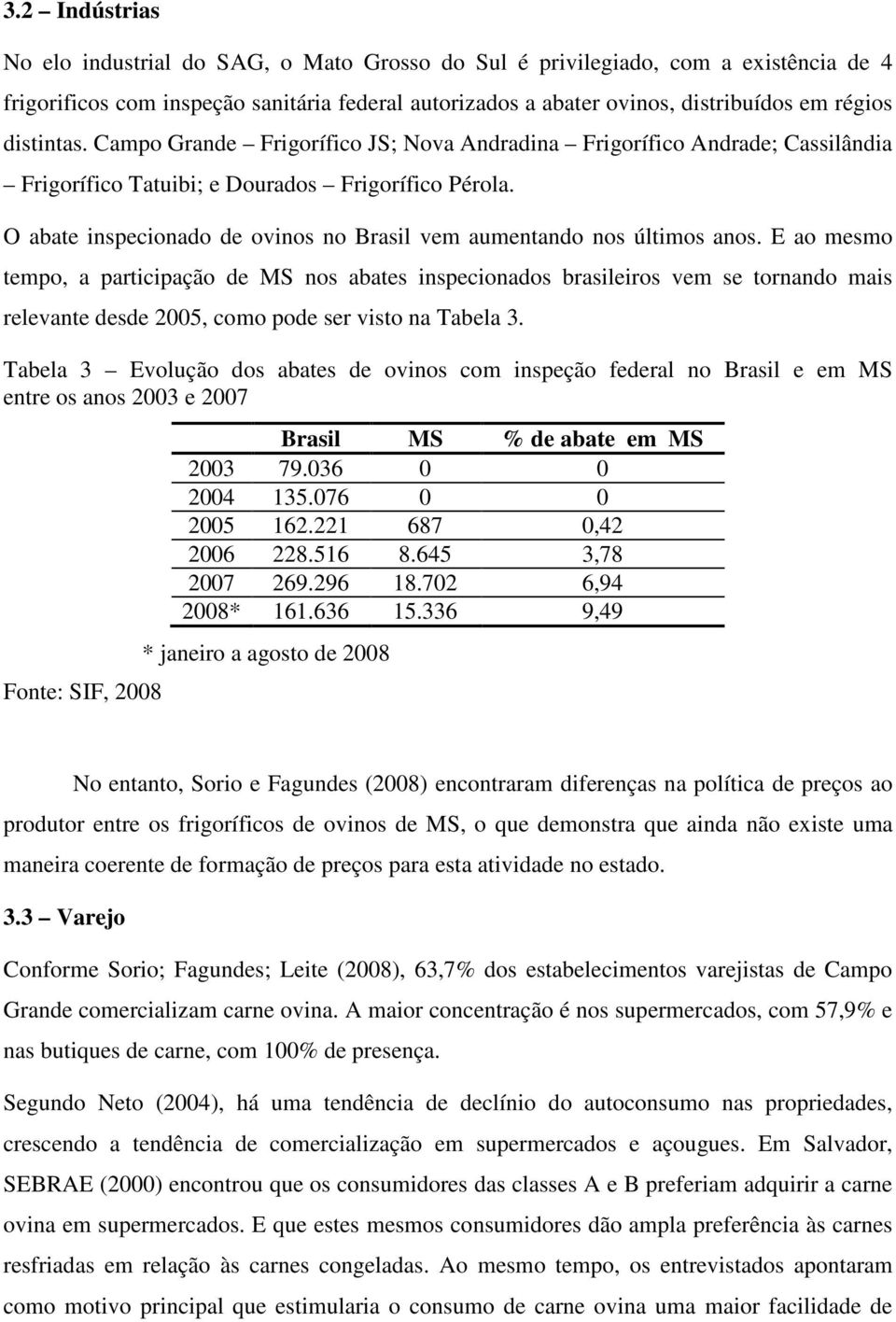 O abate inspecionado de ovinos no Brasil vem aumentando nos últimos anos.