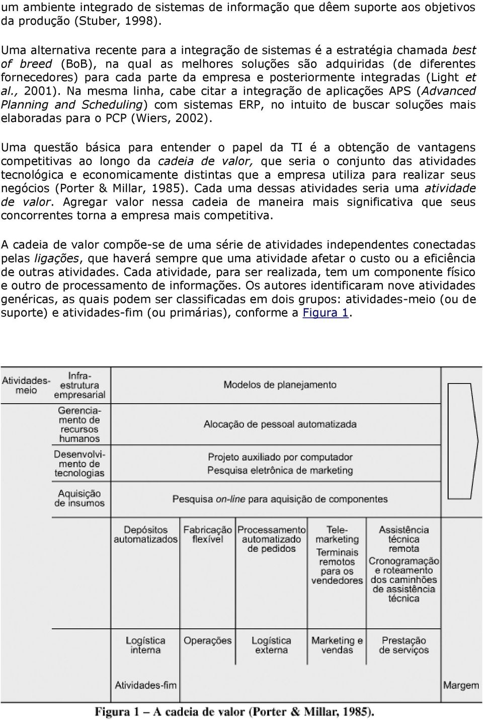 posteriormente integradas (Light et al., 2001).