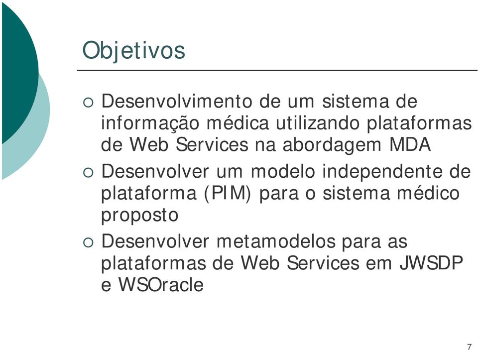 modelo independente de plataforma (PIM) para o sistema médico proposto