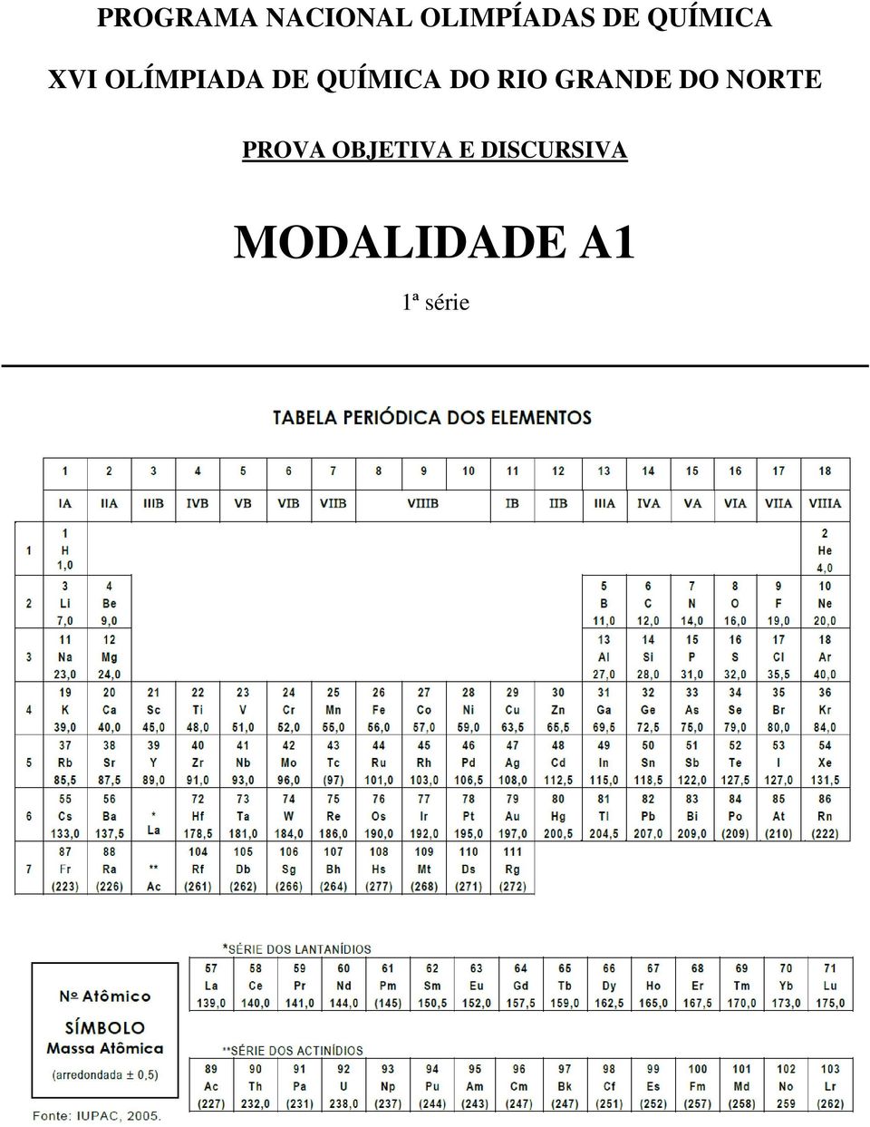 DO RIO GRANDE DO NORTE PROVA