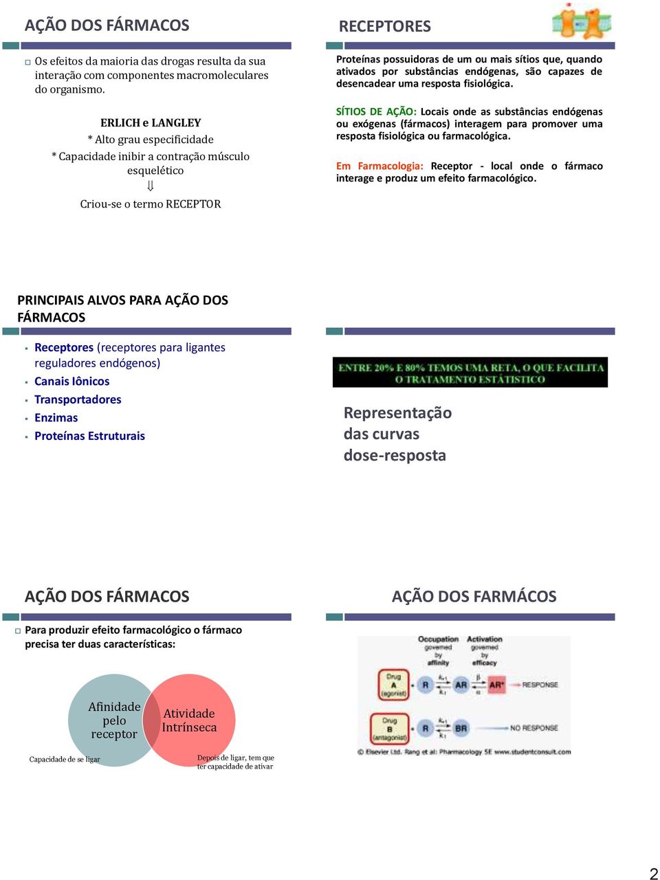 por substâncias endógenas, são capazes de desencadear uma resposta fisiológica.