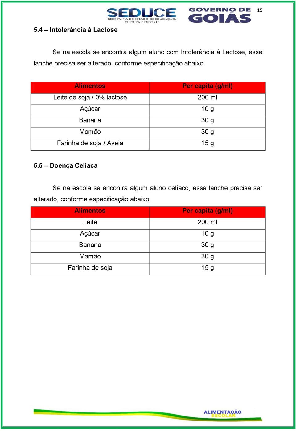 Farinha de soja / Aveia 200 ml 15 g 5.