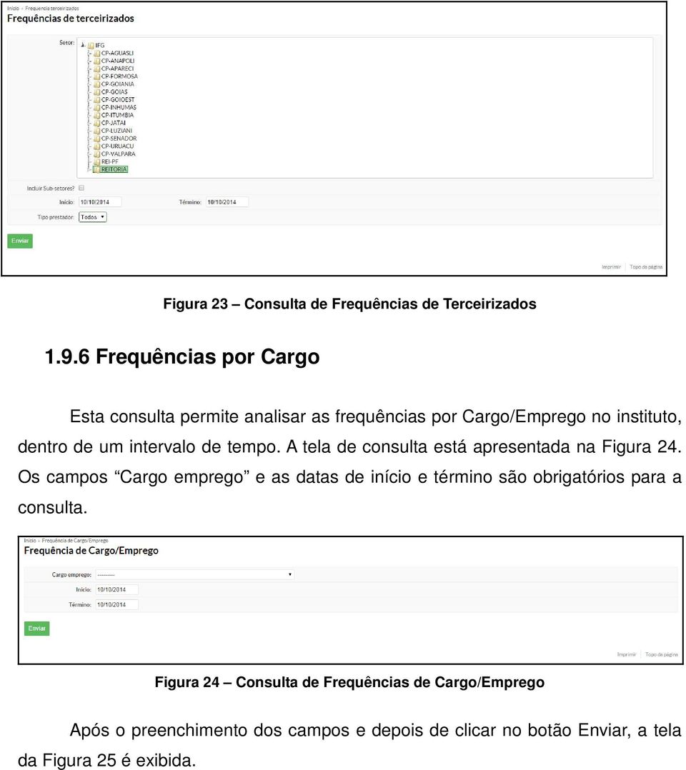 intervalo de tempo. A tela de consulta está apresentada na Figura 24.