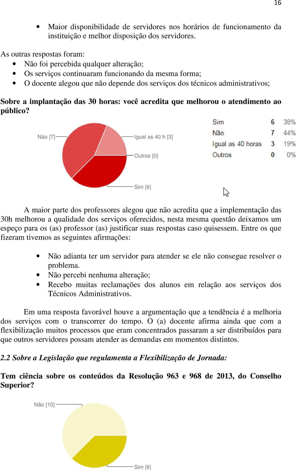 a implantação das 30 horas: você acredita que melhorou o atendimento ao público?