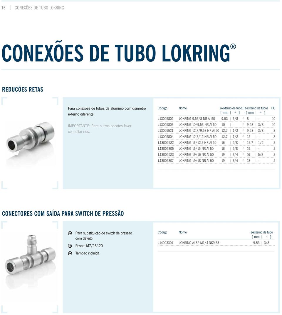 53 3/8 10 L13005521 LOKRING 12,7/9,53 NR Al 50 12.7 1/2 p 9.53 3/8 8 L13005804 LOKRING 12,7/12 NR Al 50 12.7 1/2 p 12 8 L13005522 LOKRING 16/12,7 NR Al 50 16 5/8 p 12.