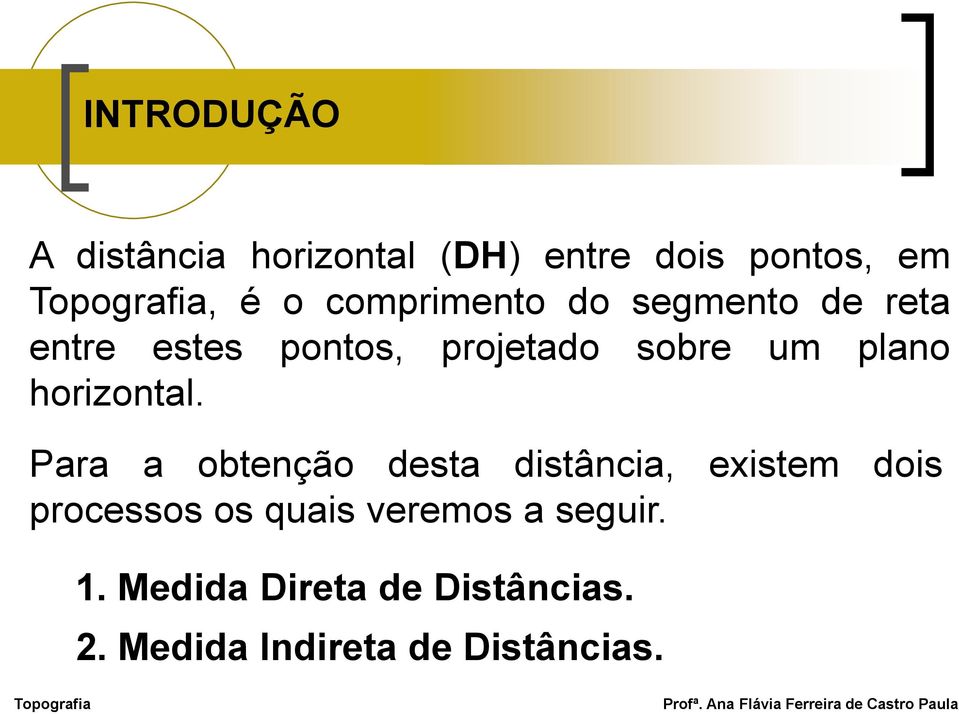 plano horizontal.