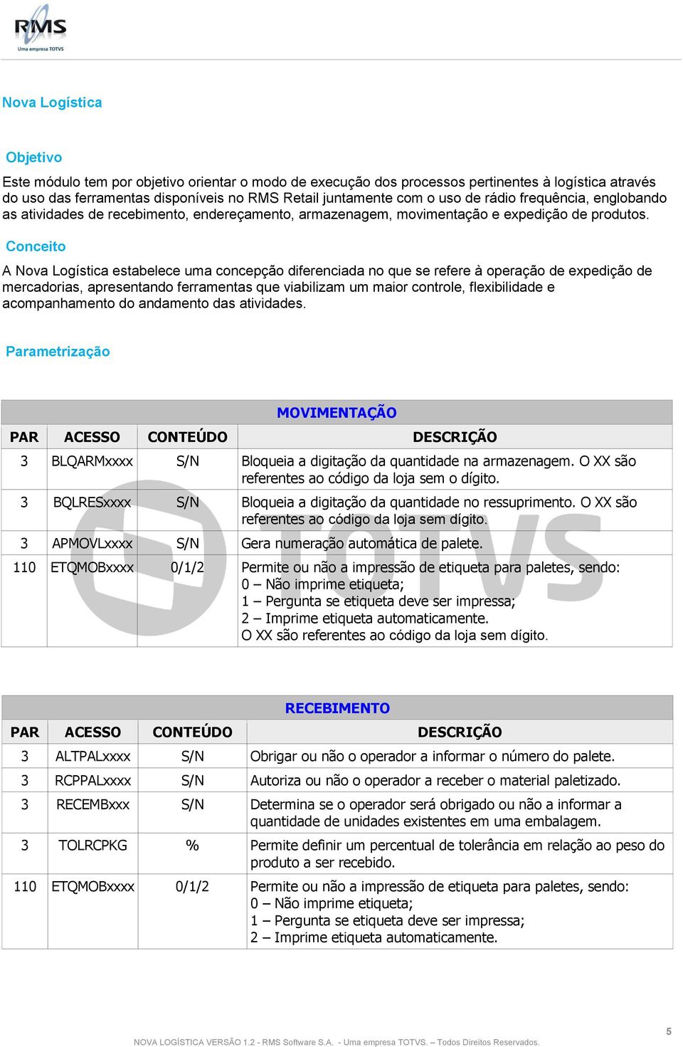 Conceito A Nova Logística estabelece uma concepção diferenciada no que se refere à operação de expedição de mercadorias, apresentando ferramentas que viabilizam um maior controle, flexibilidade e