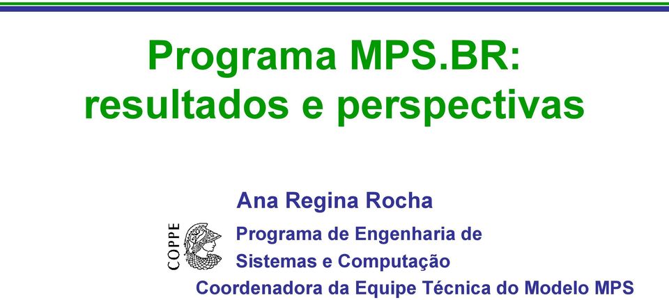 Regina Rocha Programa de Engenharia
