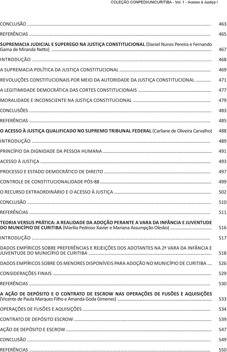 .. CONCLUSÕES... O ACESSO À JUSTIÇA QUALIFICADO NO SUPREMO TRIBUNAL FEDERAL (Carliane de Oliveira Carvalho) PRINCÍPIO DA DIGNIDADE DA PESSOA HUMANA... ACESSO À JUSTIÇA... PROCESSO E ESTADO DEMOCRÁTICO DE DIREITO.