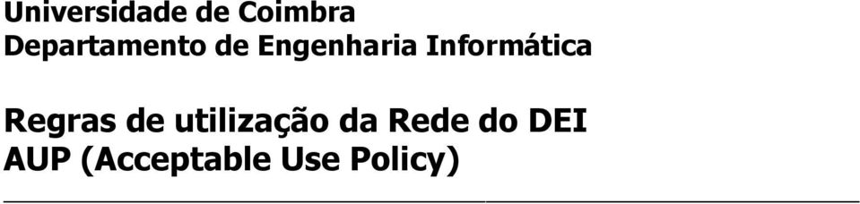 Informática Regras de