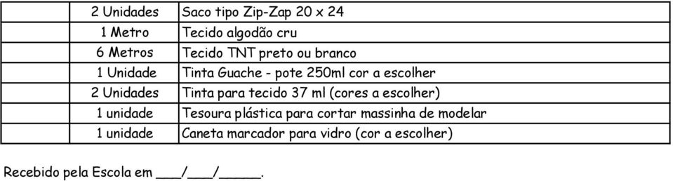 tecido 37 ml (cores a escolher) 1 unidade Tesoura plástica para cortar massinha de