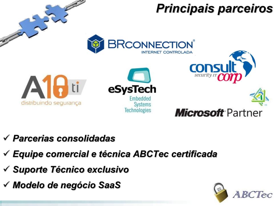 técnica ABCTec certificada Suporte