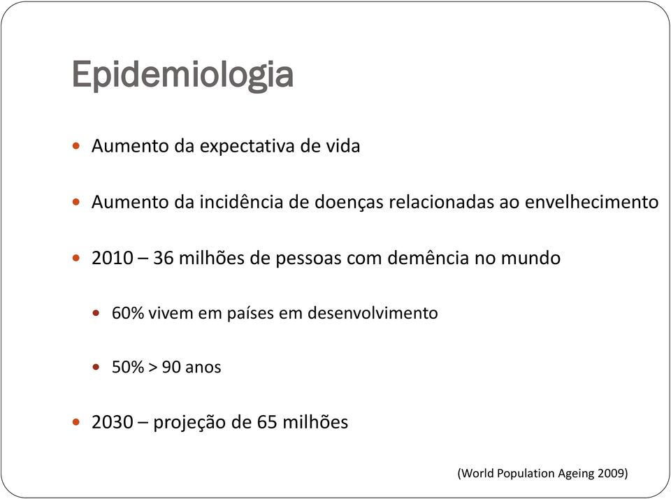 pessoas com demência no mundo 60% vivem em países em