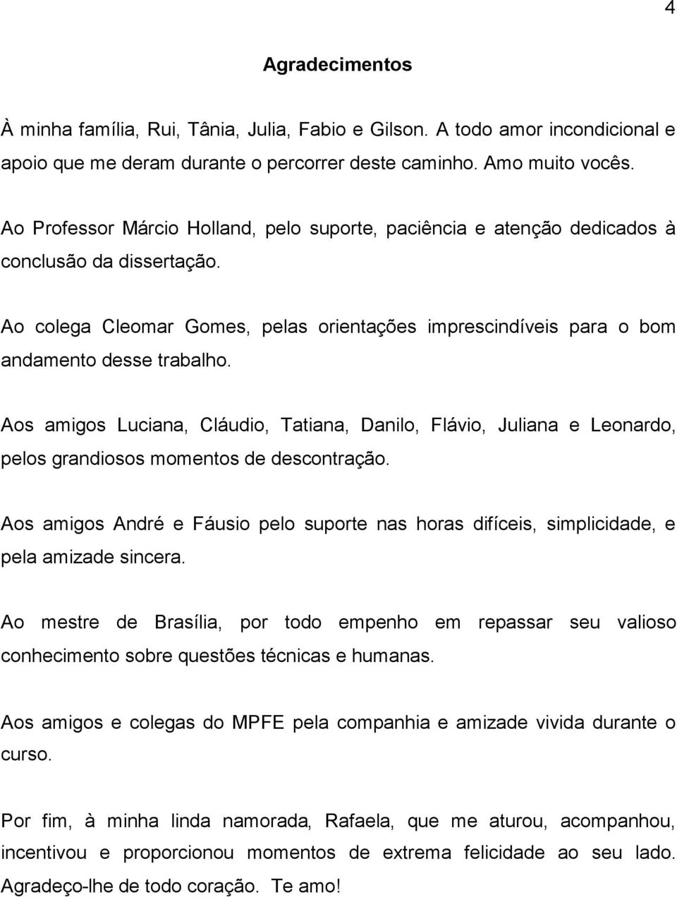 Aos amigos Luciana, Cláudio, Tatiana, Danilo, Flávio, Juliana e Leonardo, pelos grandiosos momentos de descontração.