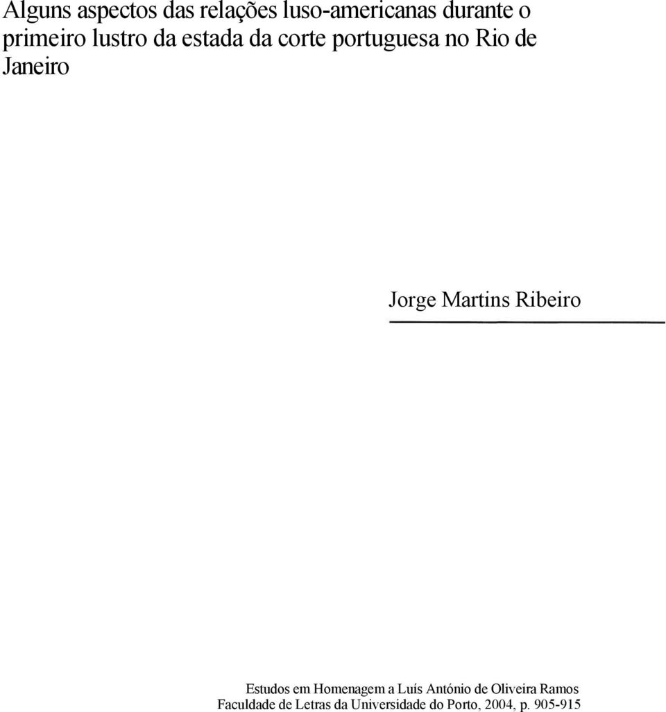 Martins Ribeiro Estudos em Homenagem a Luís António de Oliveira