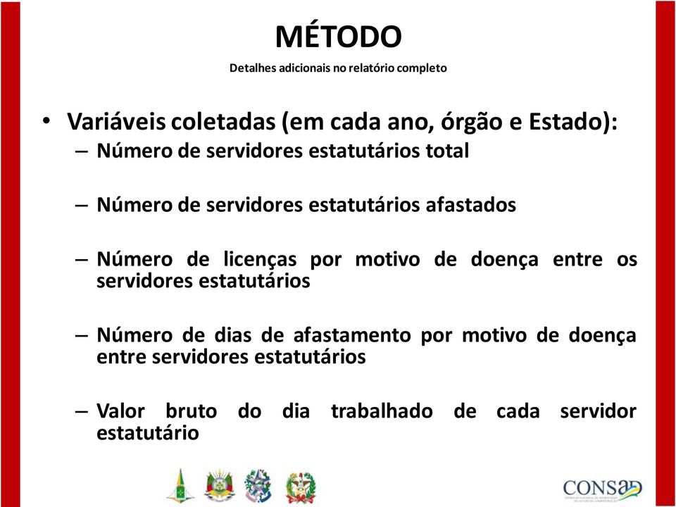 Número de licenças por motivo de doença entre os servidores estatutários Número de dias de