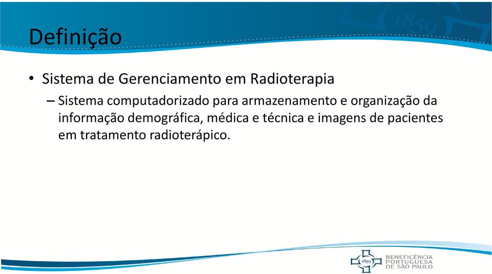 organização da informação demográfica, médica e