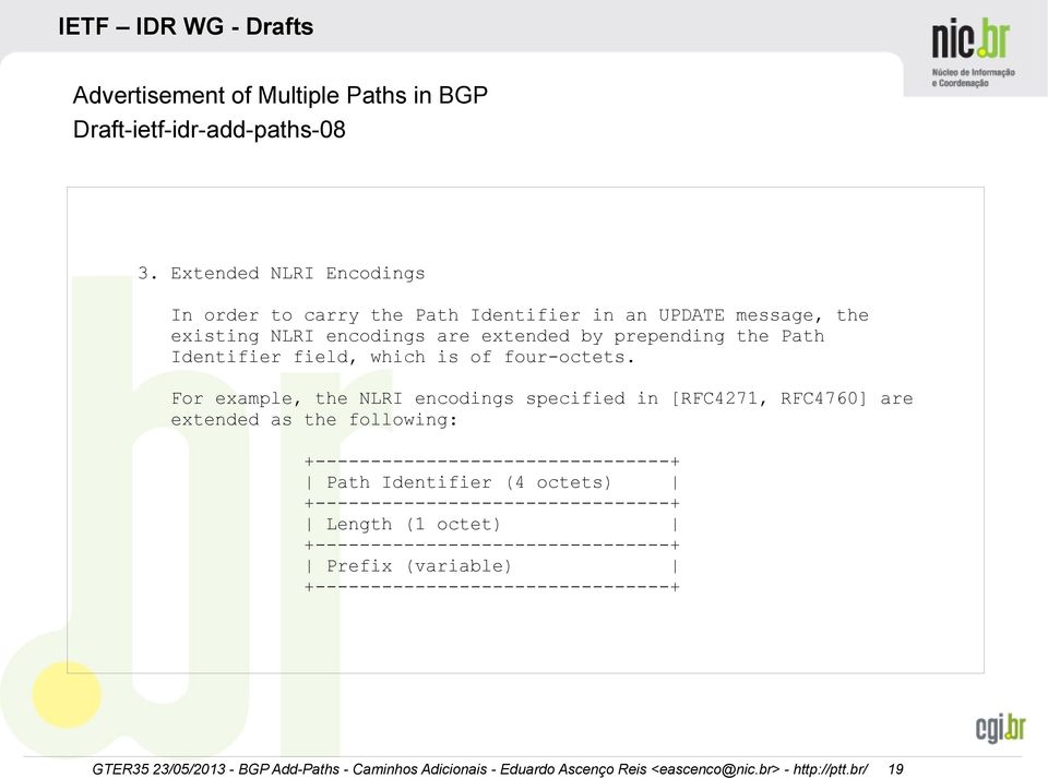 Path Identifier field, which is of four-octets.