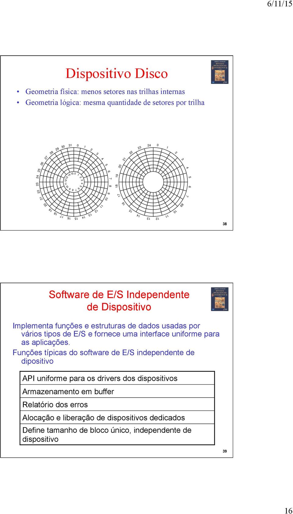 para as aplicações.