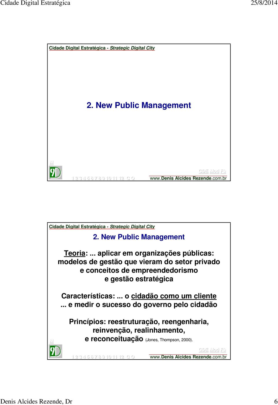empreendedorismo e gestão estratégica Características:... o cidadão como um cliente.
