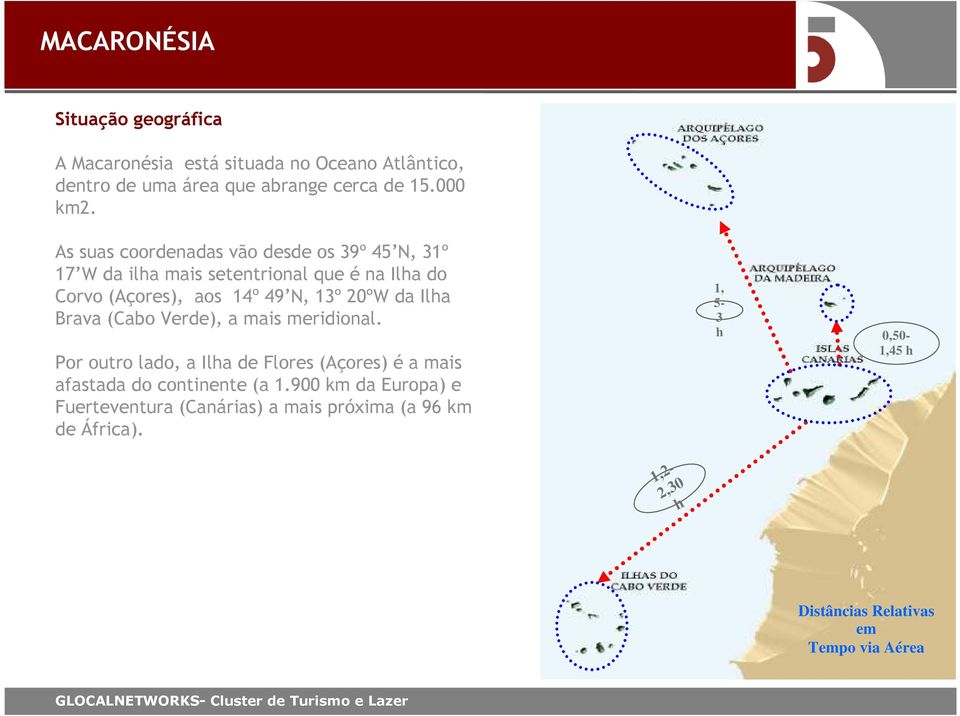 da Ilha Brava (Cabo Verde), a mais meridional. Por outro lado, a Ilha de Flores (Açores) é a mais afastada do continente (a 1.