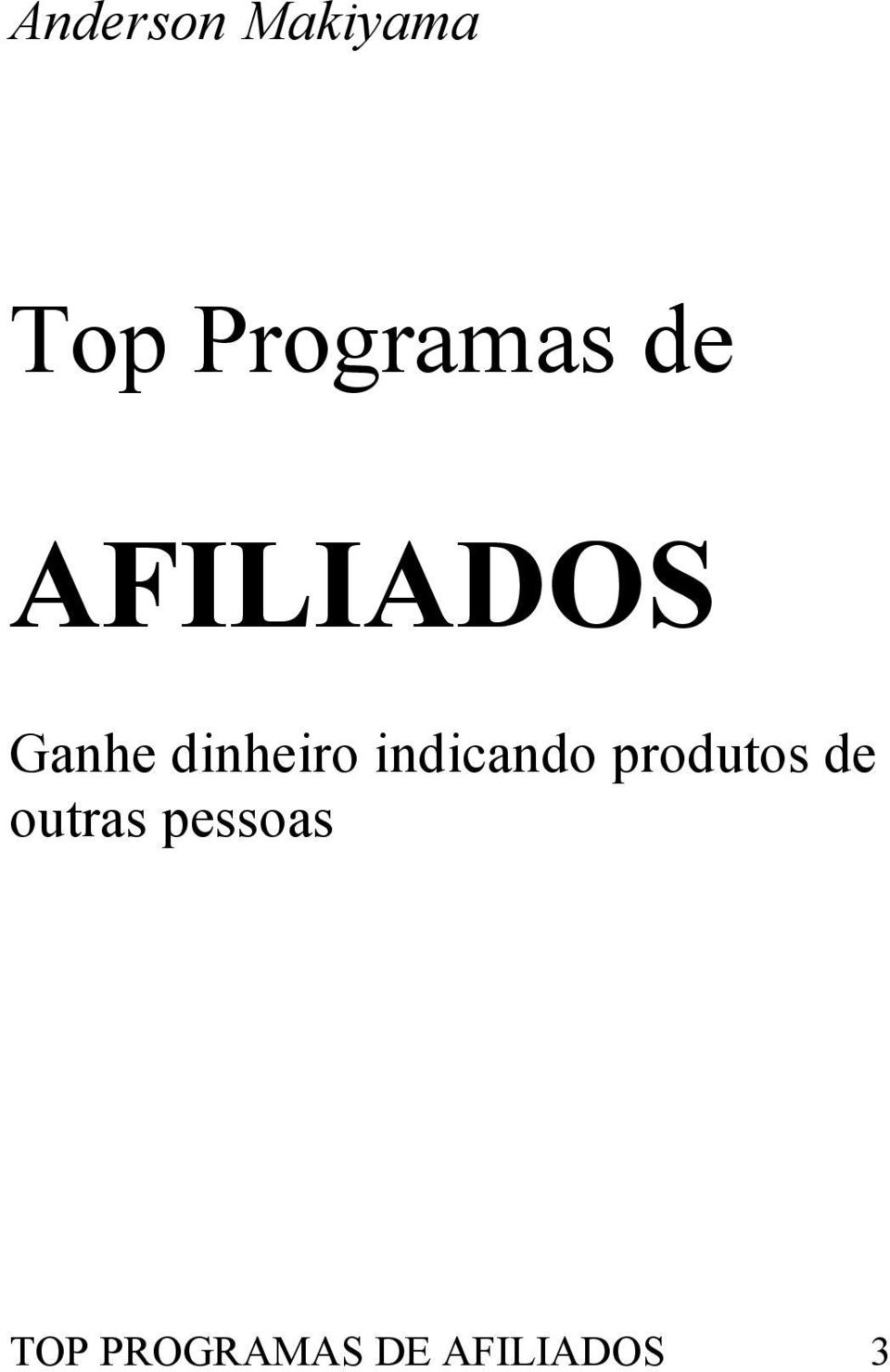 indicando produtos de outras