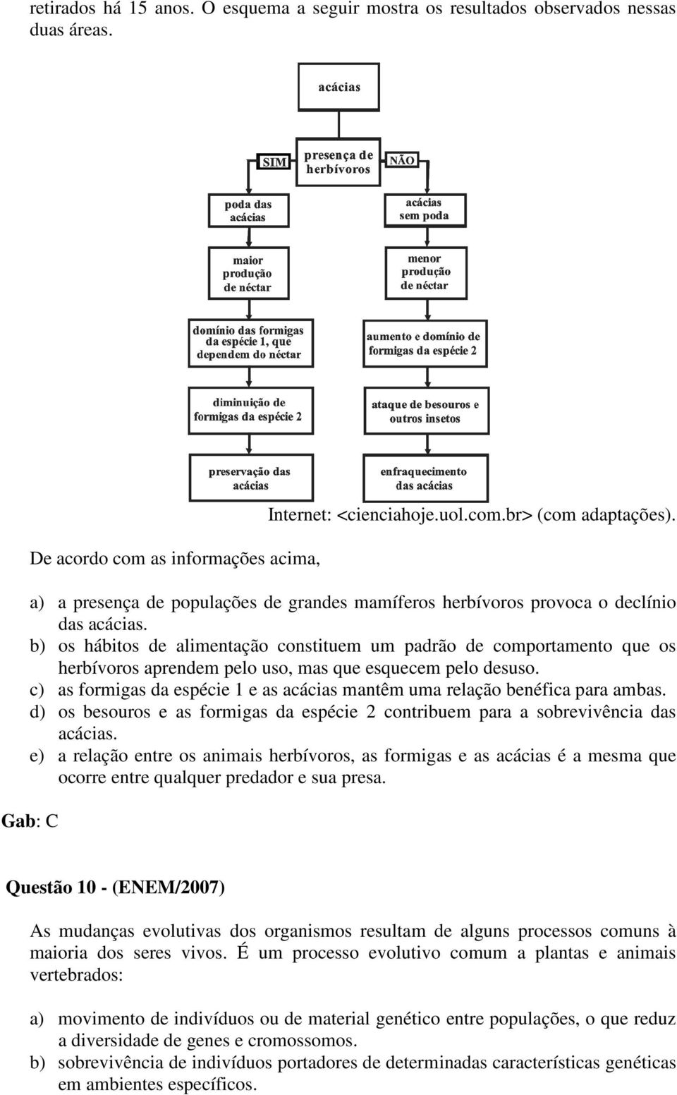 b) os hábitos de alimentação constituem um padrão de comportamento que os herbívoros aprendem pelo uso, mas que esquecem pelo desuso.