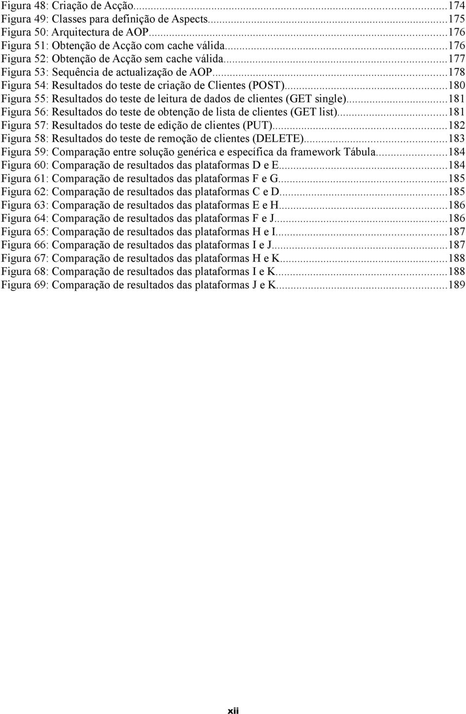 ..180 Figura 55: Resultados do teste de leitura de dados de clientes (GET single)...181 Figura 56: Resultados do teste de obtenção de lista de clientes (GET list).