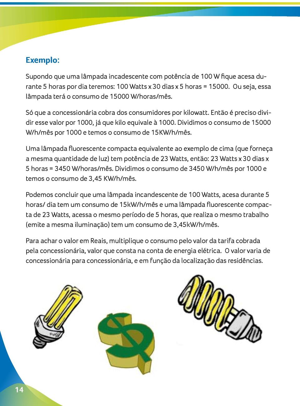 Dividimos o consumo de 15000 W/h/mês por 1000 e temos o consumo de 15KW/h/mês.