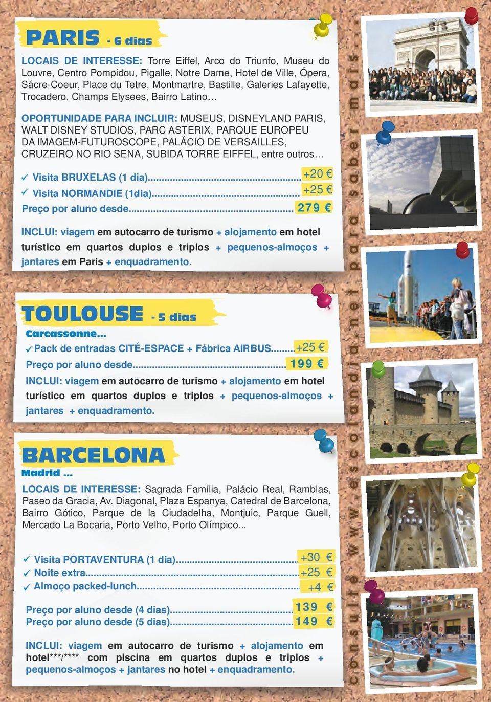 .. LOCAIS DE INTERESSE: Sagrada Família, Palácio Real, Ramblas, Paseo da Gracia, Av.