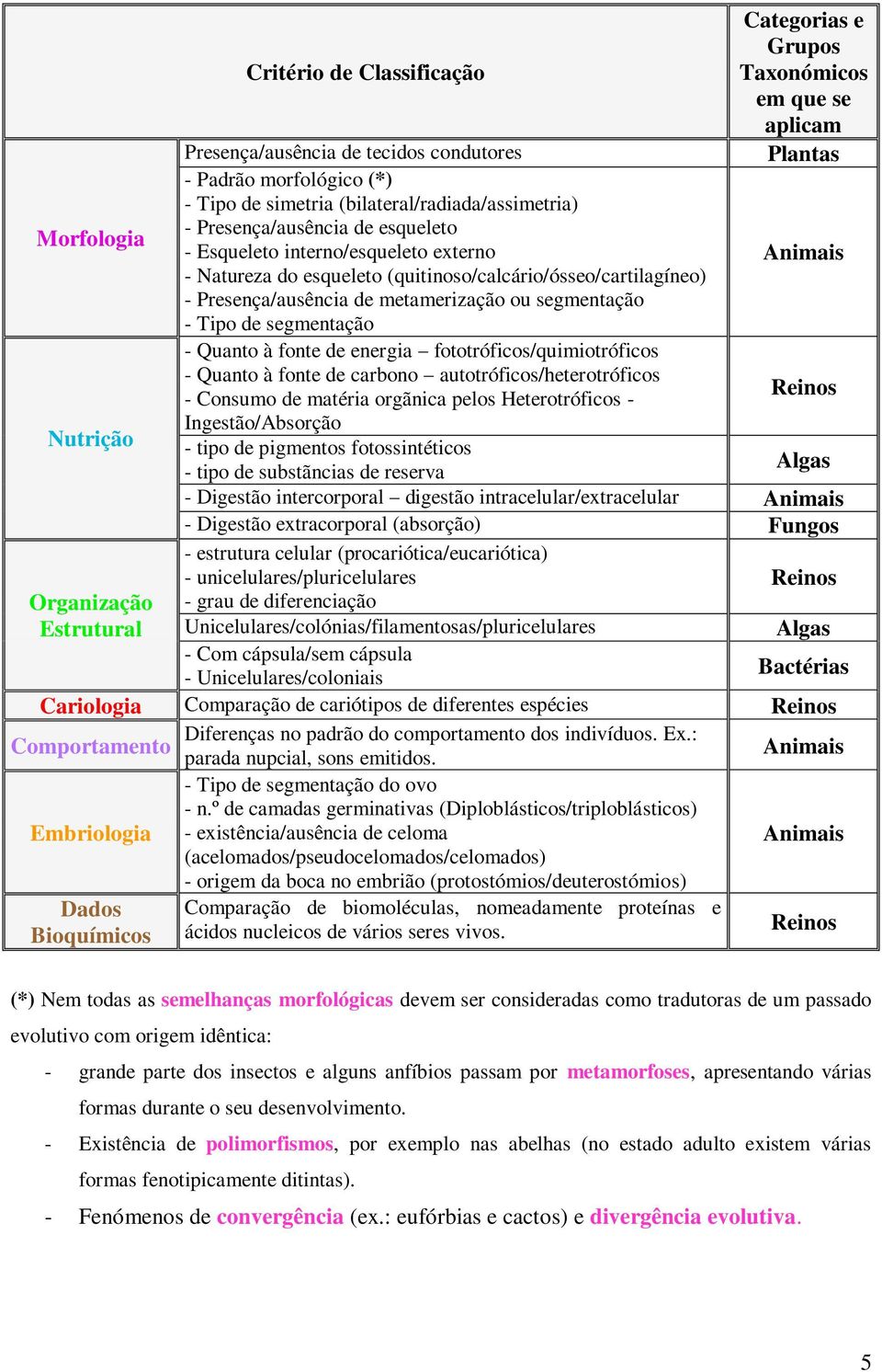 segmentação - Tipo de segmentação - Quanto à fonte de energia fototróficos/quimiotróficos - Quanto à fonte de carbono autotróficos/heterotróficos - Consumo de matéria orgãnica pelos Heterotróficos -