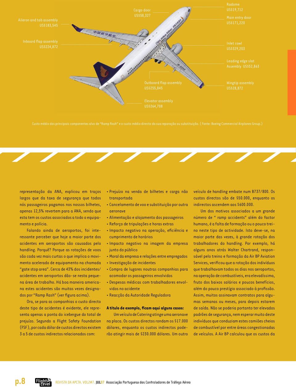 substituição. ( Fonte: Boeing Commercial Airplanes Group.