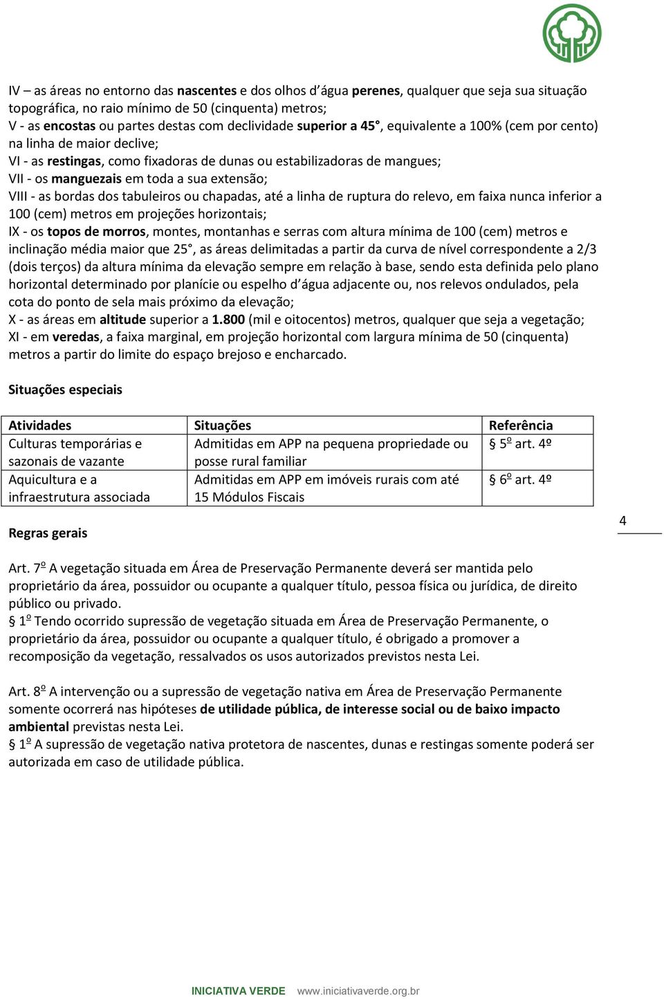 - as bordas dos tabuleiros ou chapadas, até a linha de ruptura do relevo, em faixa nunca inferior a 100 (cem) metros em projeções horizontais; IX - os topos de morros, montes, montanhas e serras com