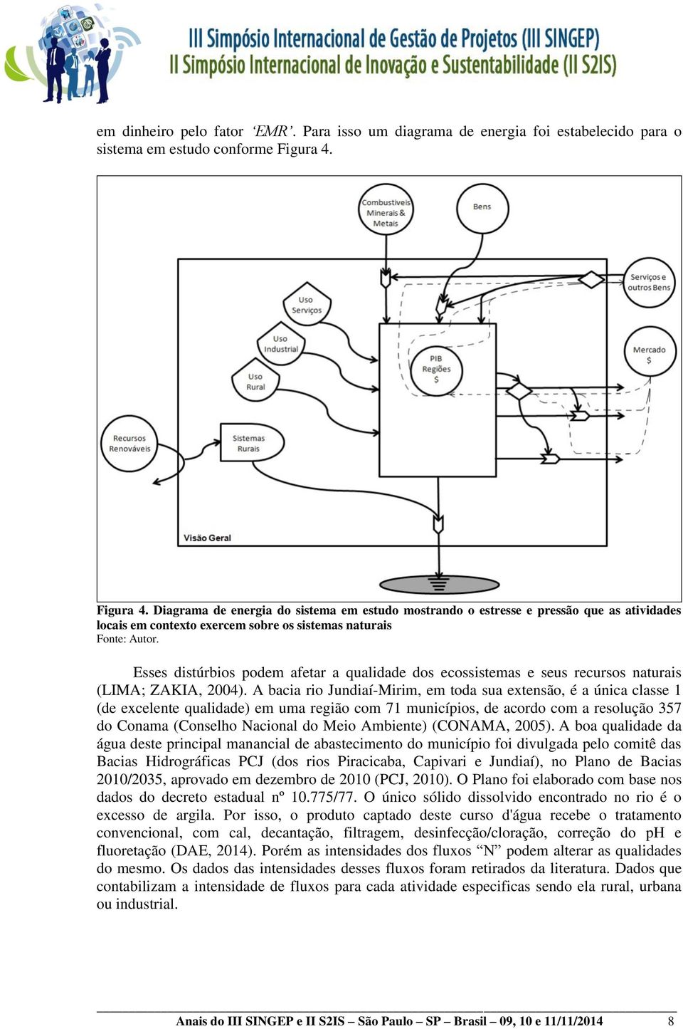 Esses distúrbios podem afetar a qualidade dos ecossistemas e seus recursos naturais (LIMA; ZAKIA, 2004).