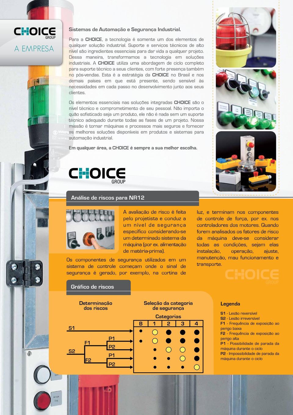 A CHOICE utiliza uma abordagem de ciclo completo para suporte técnico a seus clientes, com forte presença também no pós-vendas.