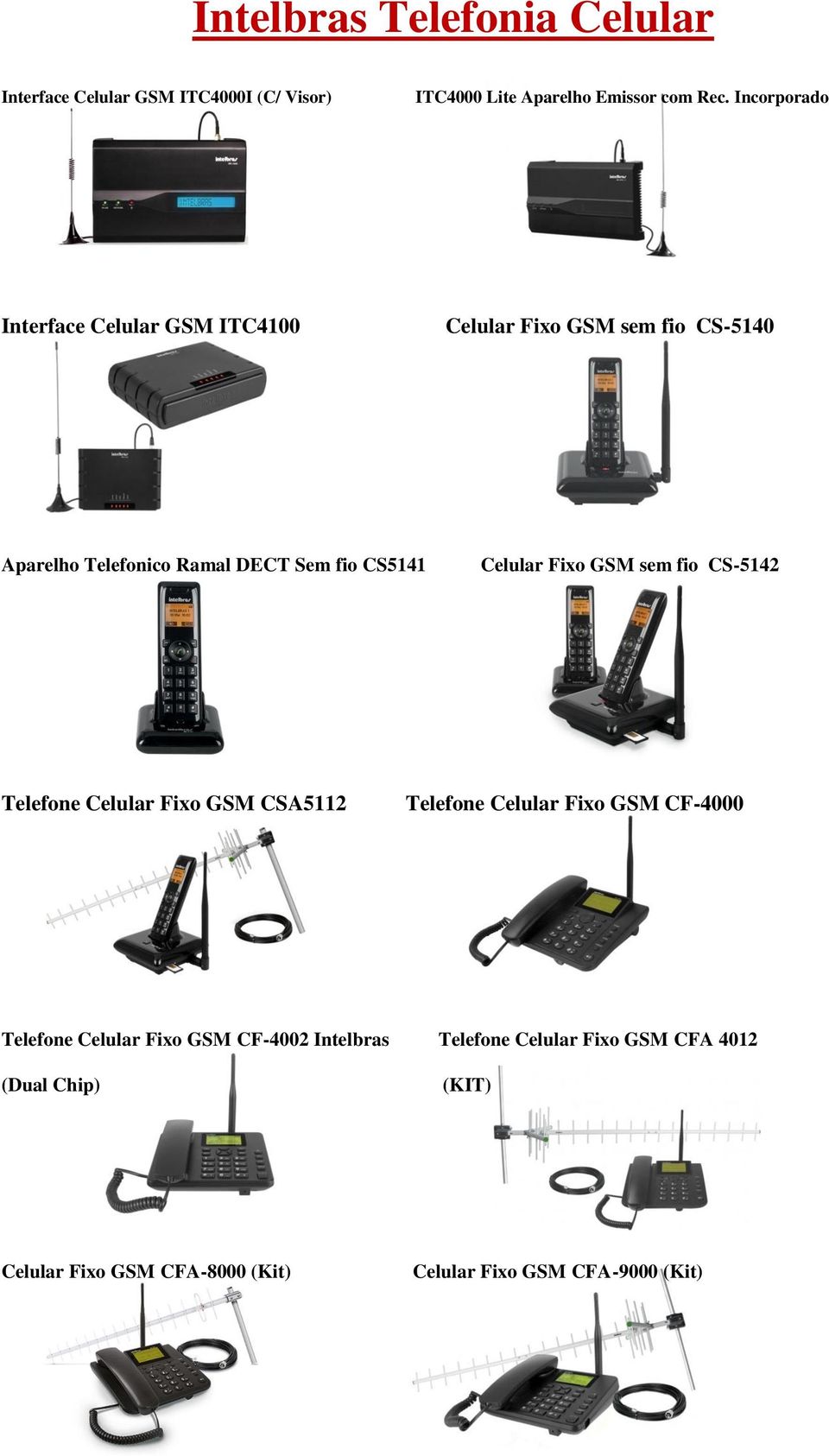 Celular Fixo GSM sem fio CS-5142 Telefone Celular Fixo GSM CSA5112 Telefone Celular Fixo GSM CF-4000 Telefone Celular Fixo