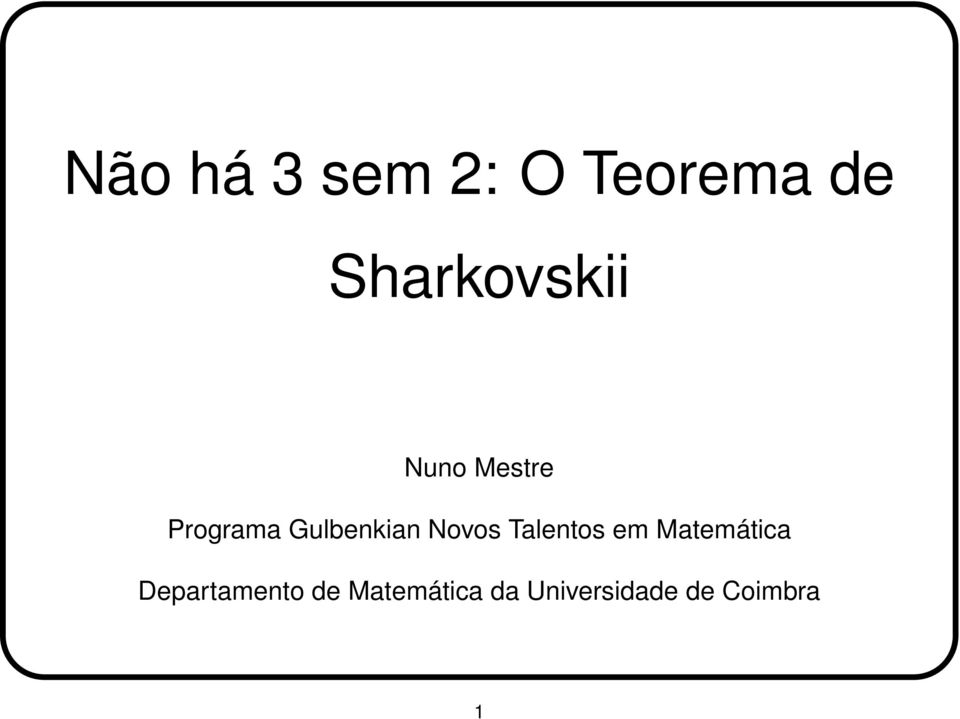 Gulbenkian Novos Talentos em Matemática