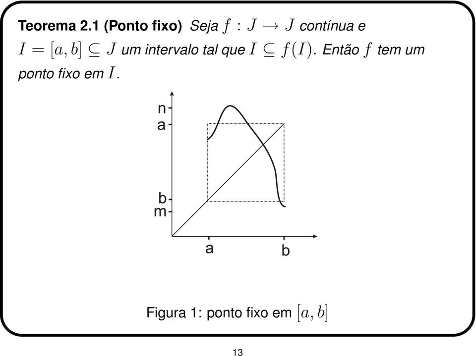 I = [a,b] J um intervalo tal que I