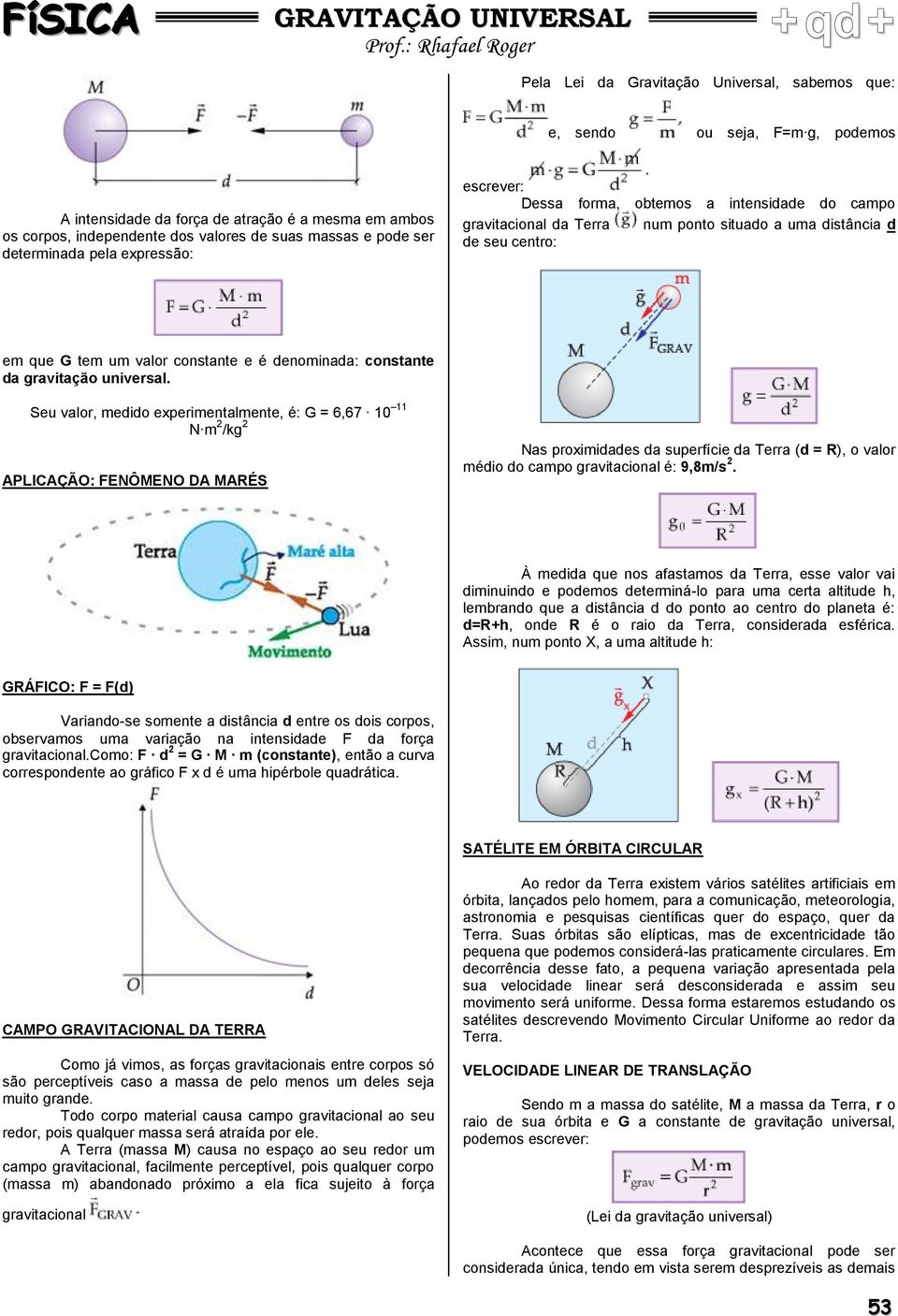 denominada: constante da gravitação universal.