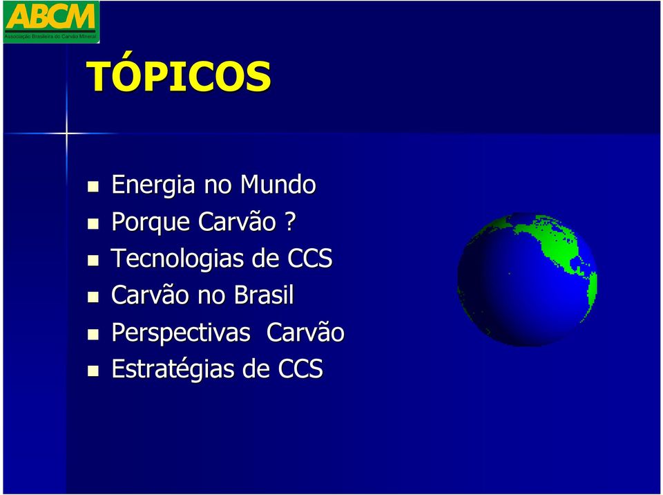 Tecnologias de CCS Carvão no