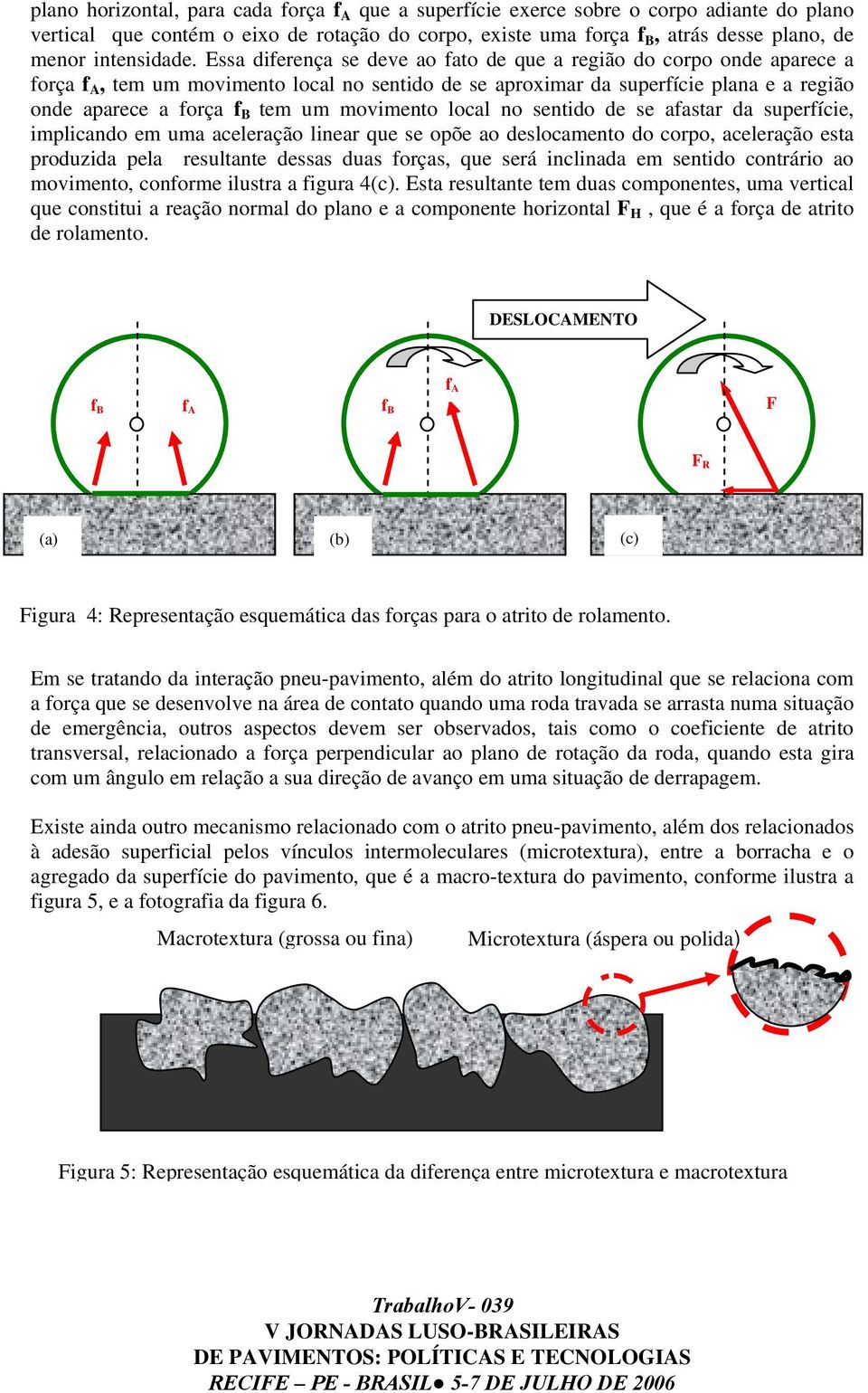 Essa diferença se deve ao fato de que a região do corpo onde aparece a força f A, tem um movimento local no sentido de se aproximar da superfície plana e a região onde aparece a força f B tem um