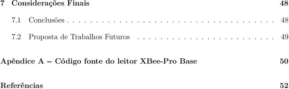 2 Proposta de Trabalhos Futuros.